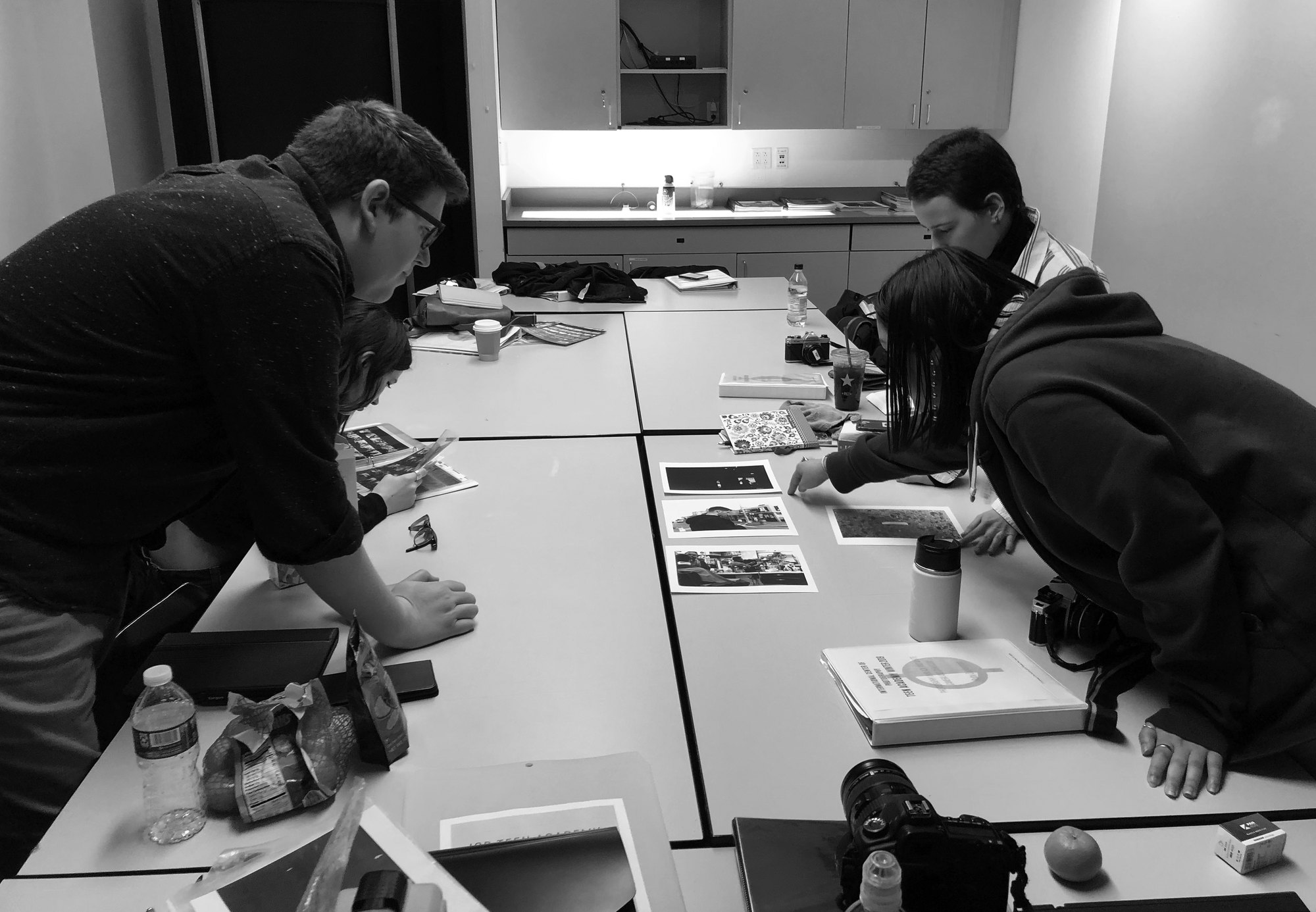Photography instruction in a classroom setting